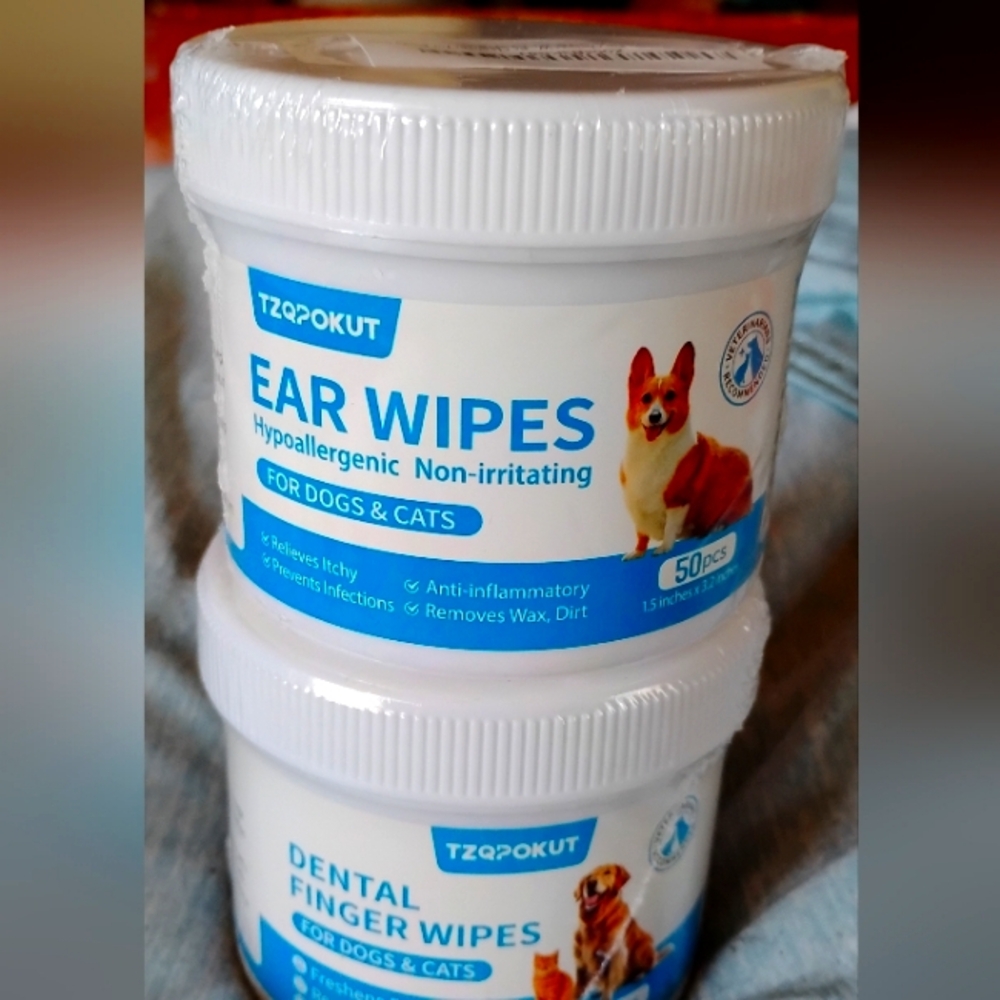 Dental & Ear Wipes for Dogs & Cats